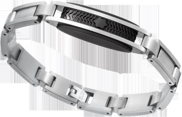 BRACELETE DE ACO COM BORRACHA