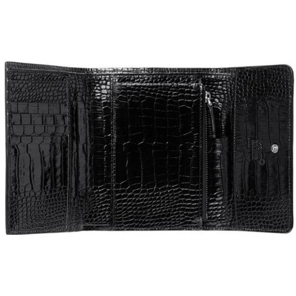 BOH CARTEIRA 6CC FLAP ZIPER PRETO