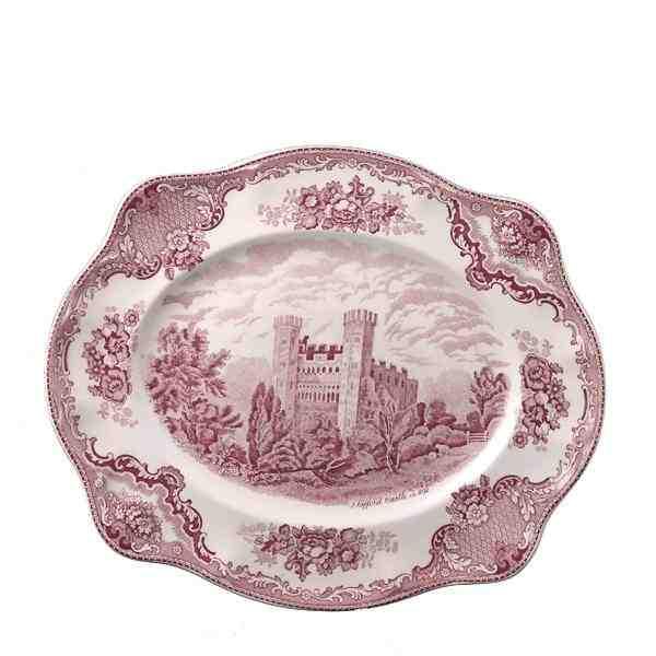 TRAVESSA OVAL CASTLES PINK 31 CM