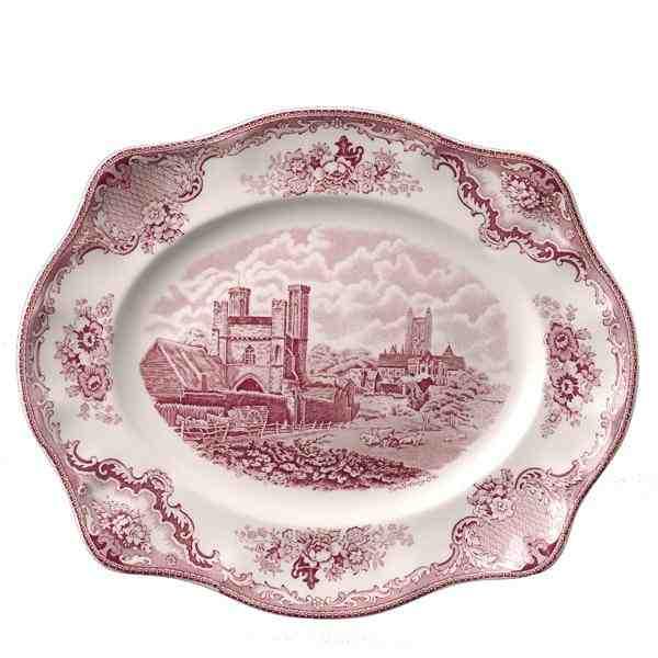 TRAVESSA OVAL CASTLES PINK 35CM