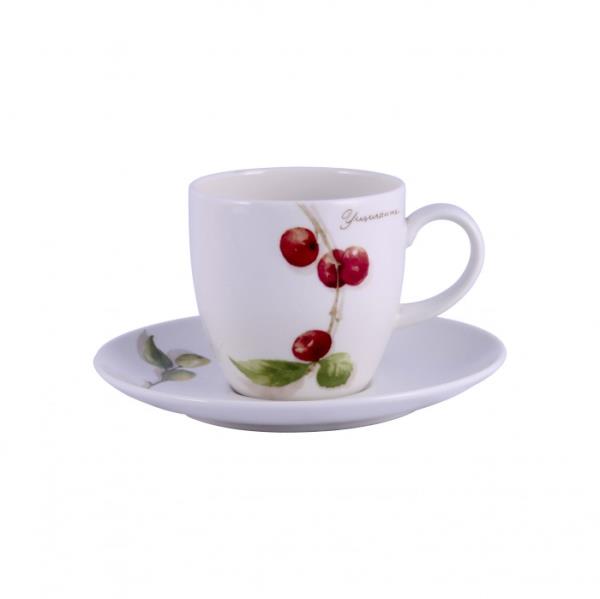 XICARA CAFE FRESH FRUIT PORCELANA CX C/ 6