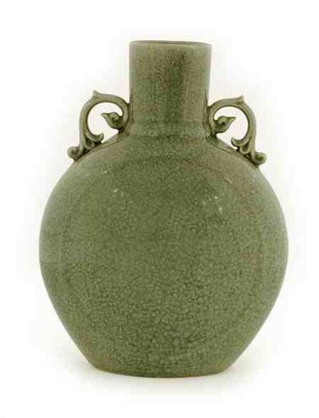 VASO GDE CELADON ACHATADO