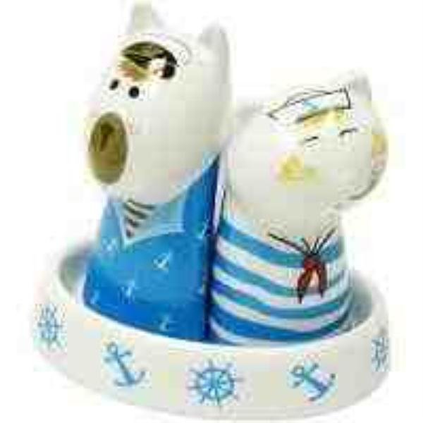 TOPCHOICE SAILOR SALEIRO/PIMENTEIRO 6CM PORC MULTICOL 3PC CL