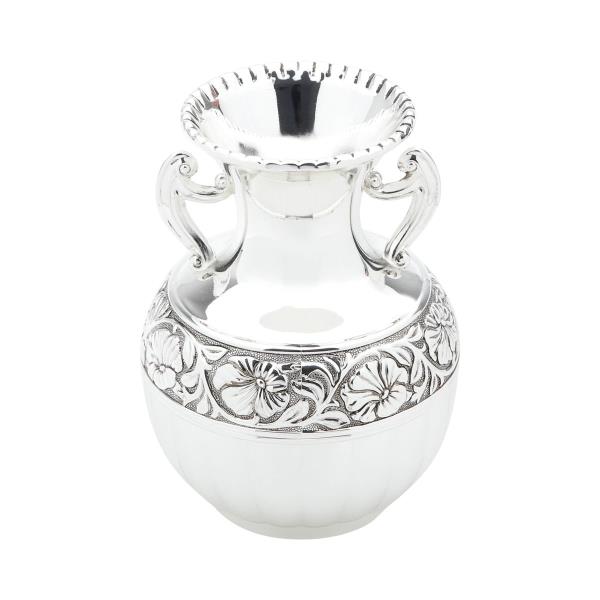 VASO PRATA ANTIGA C/ ALCA 18CM ALTURA