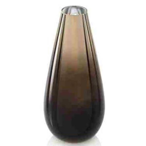 VASO MIRABILIA H 38CM MARROM VIDRO