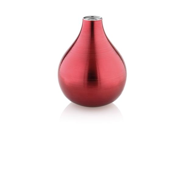 VASO BOMBAY H 31CM VERMELHO VIDRO