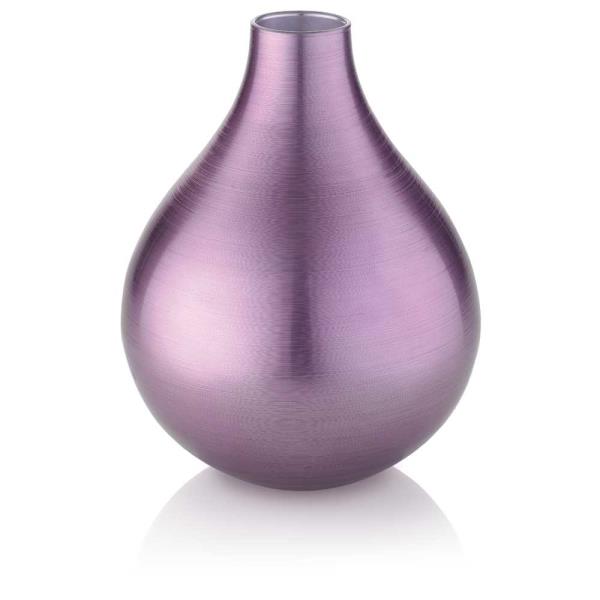 VASO BOMBAY H 31CM AMETISTA VIDRO
