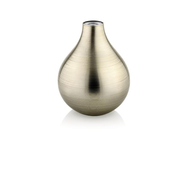 VASO BOMBAY H 31CM BEGE VIDRO