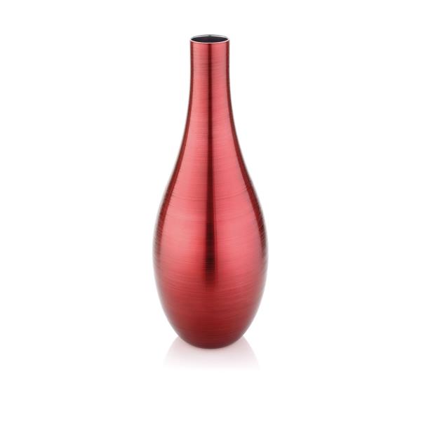 VASO BOMBAY H 55CM VERMELHO VIDRO