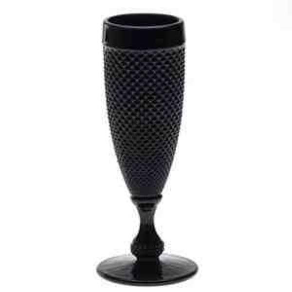TAÇA FLUTE BICO JACA PRETO
