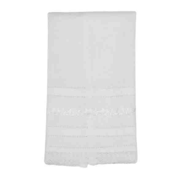 TOALHA LAVABO LINHO BRANCO MARQUESA