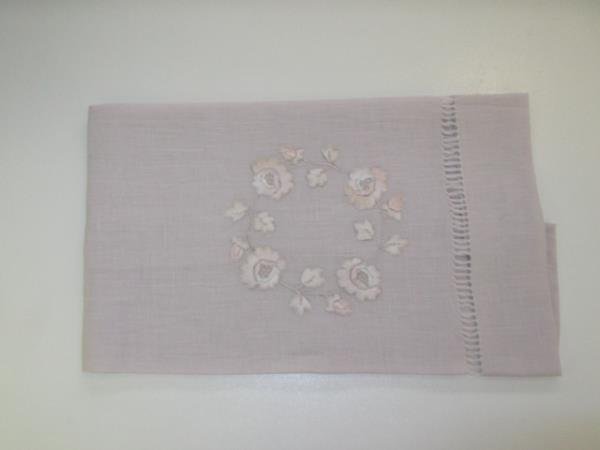 TOALHA DE LAVABO ROSA GUIRLANDA C/ ROSA P
