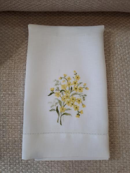TOALHA LAVABO BOUQUET AMARELO
