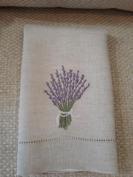 TOALHA LAVABO BOUQUET LAVANDA CRU