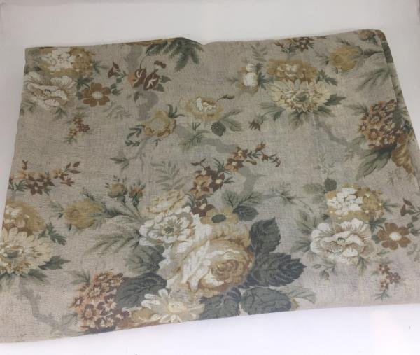 TOALHA DE MESA TELA LINHO FLORAL MOSTARDA 1,80 X 2,70