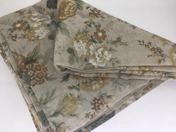 TOALHA DE MESA TELA LINHO FLORAL MOSTARDA 1,60X2,20