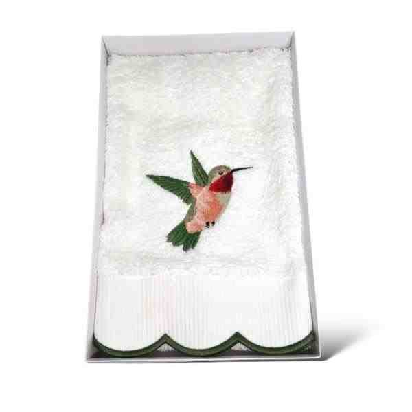 TOALHA LAVABO FELPA BEIJA FLOR