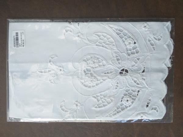 TOALHA BORD BRANCA P/LAVABO