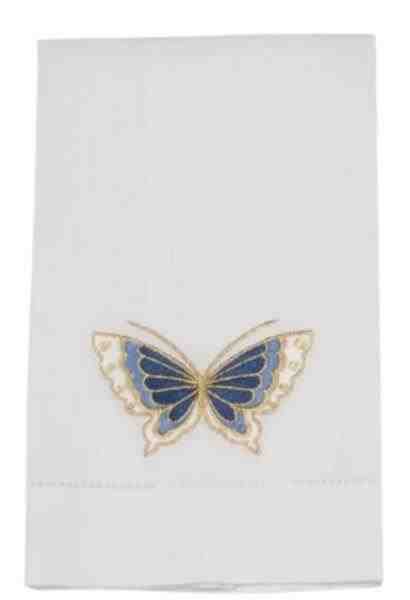 TOALHA LAVABO LINHO PAPILLON AZUL