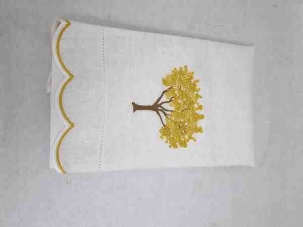 TOALHA LAVABO LINHO IPE AMARELO