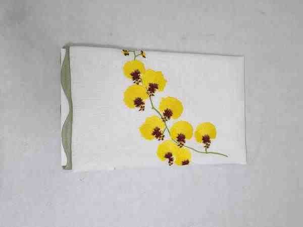 TOALHA LAVABO DE ORQUIDEA CELADON