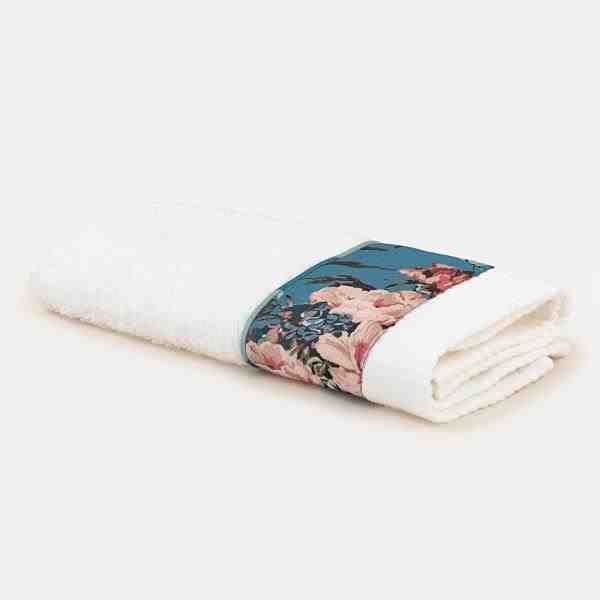 TOALHA LAVABO FL MONET FLORAL AZUL