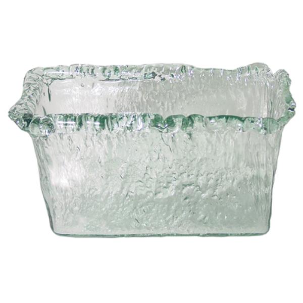 VASO PANDORA RETANGULAR 20CM TRANSPARENTE