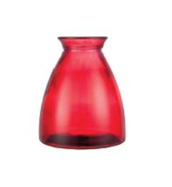 VASO LIGHT 20CM VERMELHO