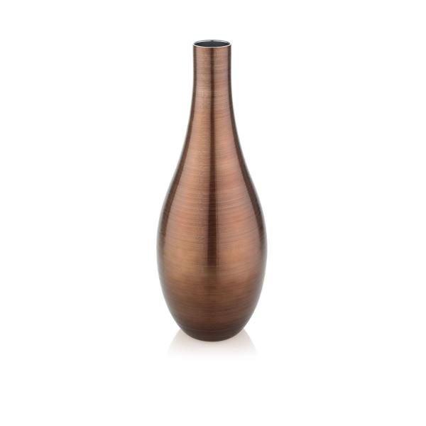 VASO BOMBAY H 55CM TABACO EM VIDRO