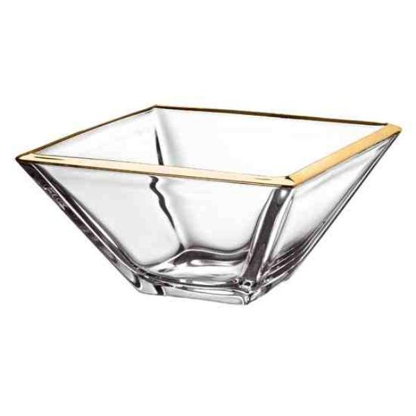 TIGELA DUCALE 26X26 BORDA OURO