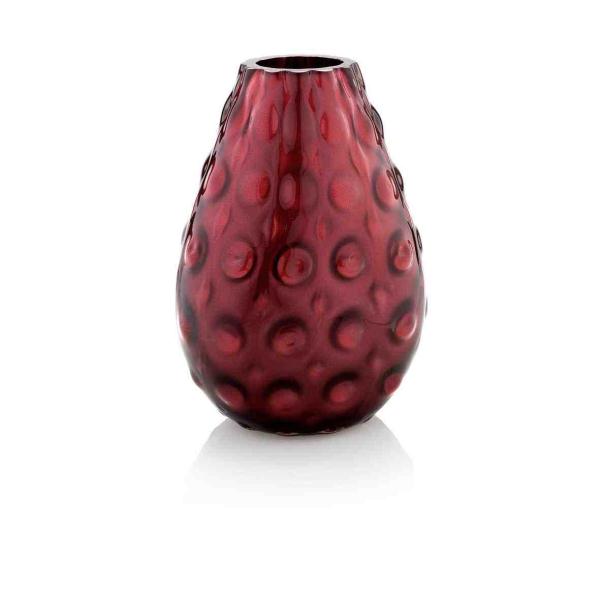 VASO ECLIPSE H 34CM TRANSPARENTE EM VIDRO