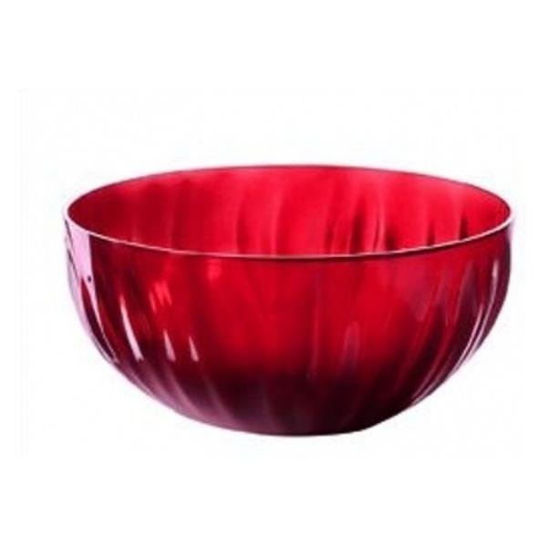 TIGELA BOWL AQUA 30 CM VERMELHA EM PLASTICO