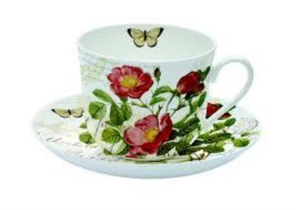 XICARA PEONIA BREAKFAST BONECHINA
