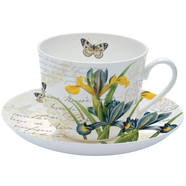 XICARA IRIS BREAKFAST BONECHINA 400ML