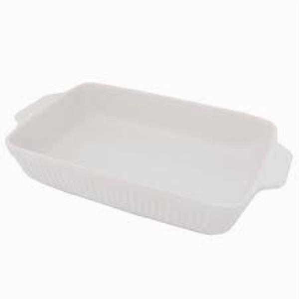 TRAVESSA REFR ENJOY BASIC 33X19 CM CER BRANCO RET