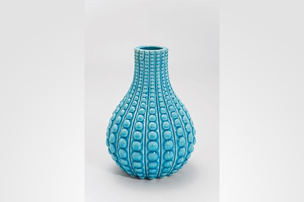 VASO WATER CIRCLES AZUL GDE