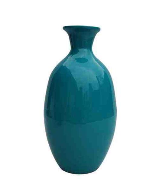 VASO BAMBU PRENSADO AZUL TURQUESA