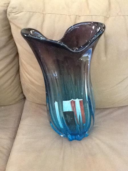 VASO AZUL C/ LILAS