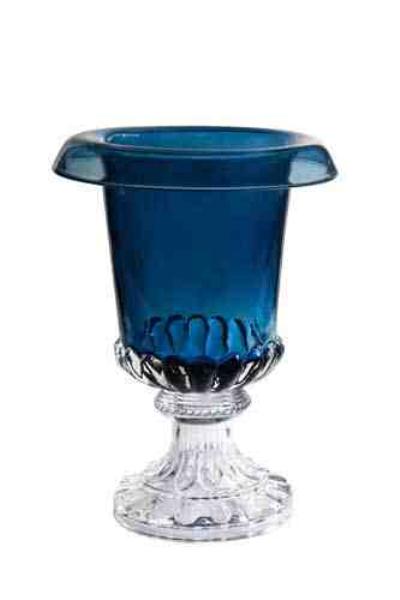 VASO MEDICI VIDRO AZUL