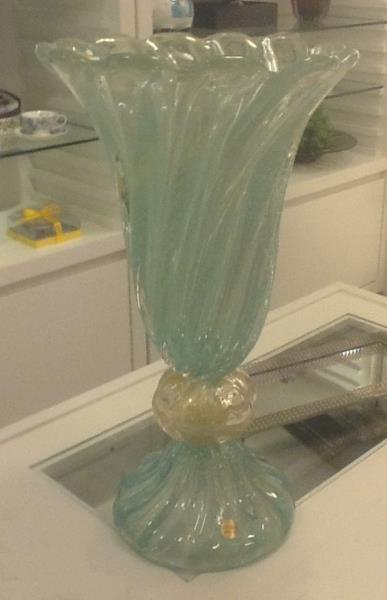 VASO TODO EM OURO 137 AZUL GLAS C/ OURO