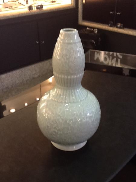 VASO DOUBLE GOURD CELADON