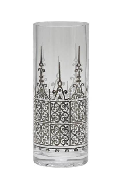 VASO VIDRO ARGENTO KAFF XL2