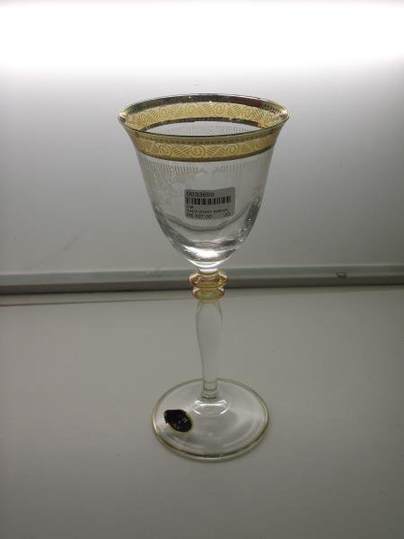 TACA VINHO AMBAR/DOURADO C/ 6 PCS