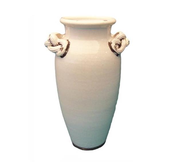 VASO BAROLO ALTO BRANCO ALT. 34CM /DIAM 12CM