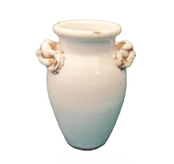 VASO BAROLO BAIXO BRANCO ALT. 26CM /DIAM 12CM