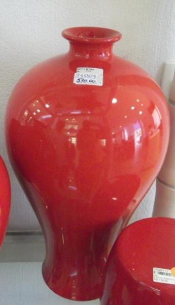 VASO CERAMICA VERMELHO
