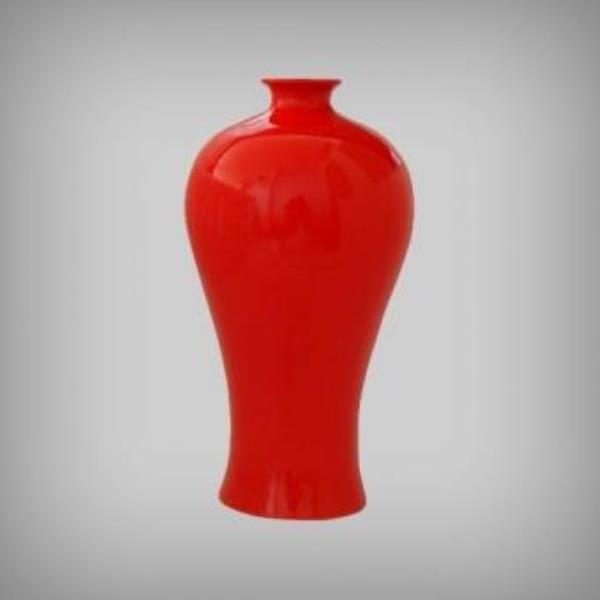 VASO CERAMICA VERMELHO