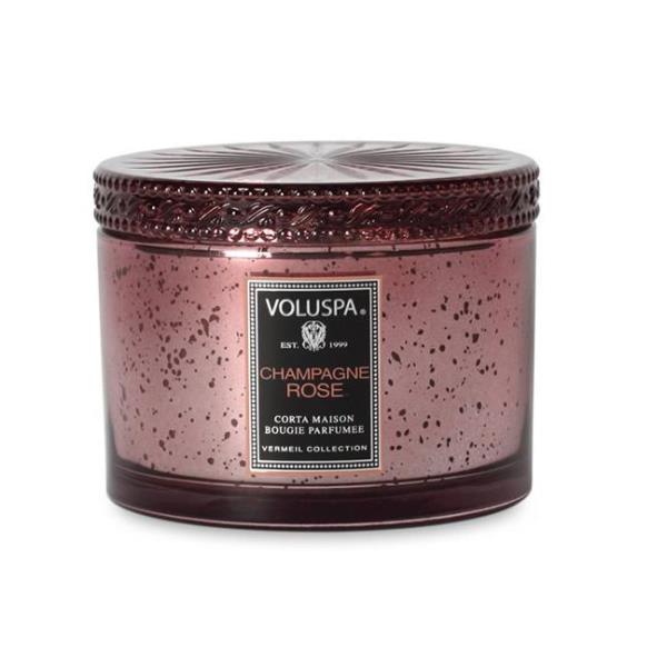 VELA POTE VIDRO P 60H CHAMPAGNE ROSE