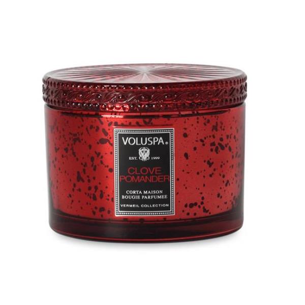 VELA POTE VIDRO P 60H CLOVE POMANER