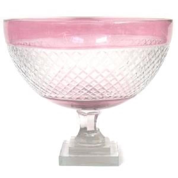 VASO DE VIDRO FRUTEIRA RUBY